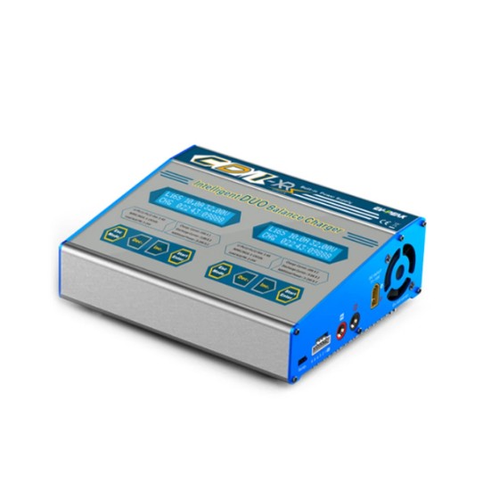 EV-PEAK CD1-XR Dual-Channel 100W Lithium Battery High-Power Intelligent Balance Charger Model Aircraft Aircraft Accessories